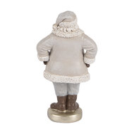 Clayre &amp; Eef | Kerstdecoratie Kerstman Grijs 8x6x15 cm | 6PR5520