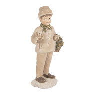 Clayre & Eef | Decoratie Kind Beige Bruin 9x7x18 cm | 6PR5535