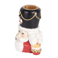 Clayre &amp; Eef | Kandelaar Notenkraker Rood Wit 8x6x9 cm | 6PR5540