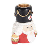 Clayre &amp; Eef | Kandelaar Notenkraker Rood Wit 8x6x9 cm | 6PR5540
