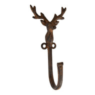 Clayre &amp; Eef | Wandhaak Bruin 8x6x16 cm | 6Y5947