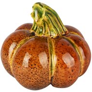 Dekoratief | Pompoen, bruin/groen, keramiek, 10x10x9cm | A255030