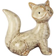 Dekoratief | Vosje zittend, beige, porselein, 13x7x14cm | A255103