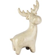 Dekoratief | Rendier staand, beige, porselein, 11x7x17cm | A255105