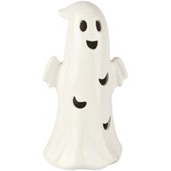 Dekoratief | Spookje, wit, dolomiet, LED, 13x10x23cm | A255374