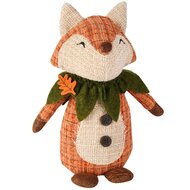 Dekoratief | Vosje, oranje/groen, stof, 19x11x25cm | A255527