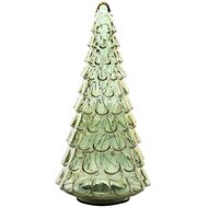 Dekoratief | Deco boompje, groen, glas, LED, 15x15x33cm | A255538