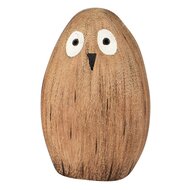 Dekoratief | Uiltje 'Hubert', naturel, hout, 7x5x10cm | A255561