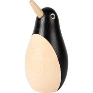 Dekoratief | Deco pingu?n, naturel/zwart, hout, 7x7x15cm | A255642