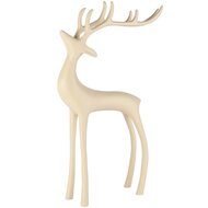 Dekoratief | Deco hert staand, crème, aluminium, 25x7x36cm | A258144