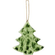 Dekoratief | Hanger boompje, groen, metaal/email, 10x1x11cm | A258186