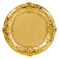 Dekoratief | Deco schaal, goud, PVC, 33x33cm | A259023