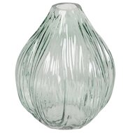 Dekoratief | Deco vaas, groen/transparant, glas, 15x15x18cm | A259059