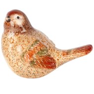 Dekoratief | Vogeltje 'Christian', bruin, keramiek, 18x10x13cm | A255197