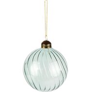 Dekoratief | Hanger kerstbal, groen, glas, 8x8x9cm | A255494