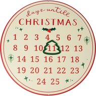 Dekoratief | Wanddeco kalender 'Days Until Christmas', metaal, 40x40cm | A255780