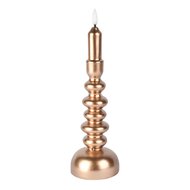 Dekoratief | Kaars &#039;Girandole&#039;, goud, LED, 8x8x24cm | A255940