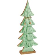 Dekoratief | Deco boom op voet, groen, hout/email, 18x5x44cm | A258018