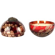 Dekoratief | Kerstbal geurkaars &#039;Cherry Chique&#039;, glas/wax, 10x10x11cm | A258071