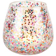 Dekoratief | Theelichthouder 'Color Fest', glas, 11x11x11cm | A258172