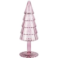 Dekoratief | Deco boompje, paars/transparant, glas, 9x9x26cm | A258353