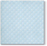 Dekoratief | Pakje 12 servetten 'Insp. mod.,light blue', embossed 33x33cm | A701257