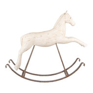 Clayre &amp; Eef | Decoratie Hobbelpaard Wit 61x15x51 cm | 5PR0176