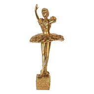 Clayre &amp; Eef | Decoratie Ballerina Goudkleurig 20x17x45 cm | 6PR5418