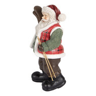 Clayre &amp; Eef | Kerstdecoratie Kerstman Groen Bruin 15x11x25 cm | 6PR5524