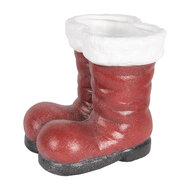 Clayre &amp; Eef | Decoratie Laarzen Kerstman Rood Wit 22x22x23 cm | 6PR5525