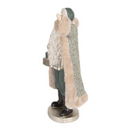 Clayre &amp; Eef | Kerstdecoratie Kerstman Beige Groen 20x15x42 cm | 6PR5526