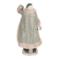 Clayre &amp; Eef | Kerstdecoratie Kerstman Beige Groen 20x15x42 cm | 6PR5526