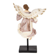 Clayre &amp; Eef | Decoratie Engel Beige Wit 23x21x42 cm | 6PR5599