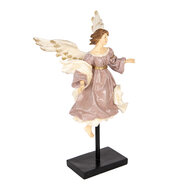 Clayre &amp; Eef | Decoratie Engel Beige Wit 23x21x42 cm | 6PR5599