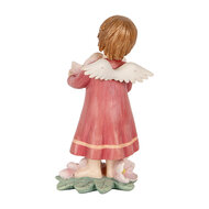 Clayre &amp; Eef | Decoratie Engel Roze Beige 7x6x12 cm | 6PR5602