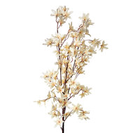 Clayre & Eef | Decoratie tak met bloemen Beige 15x7x112 cm | 5PL0136BE