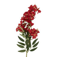Clayre & Eef | Decoratie tak met bloemen Rood Groen 10x10x72 cm | 5PL0191R