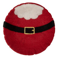Clayre & Eef | Vilten Schaal Kerstman Rood Wit ø 18x4 cm | 66291