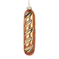 Clayre &amp; Eef | Kersthanger Bruin Goudkleurig 4x3x15 cm | 6GL5233