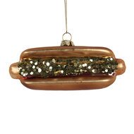 Clayre &amp; Eef | Kersthanger Bruin Rood 13x4x6 cm | 6GL5240