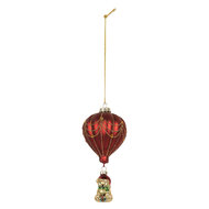 Clayre &amp; Eef | Kersthanger Rood Goudkleurig &oslash; 7x15 cm | 6GL5255