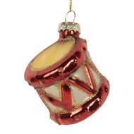 Clayre &amp; Eef | Kersthanger Rood Goudkleurig &oslash; 4x5 cm | 6GL5279