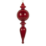 Clayre &amp; Eef | Kerstbal Rood &oslash; 5x17 cm | 6GL5288