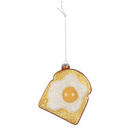 Clayre &amp; Eef | Kersthanger Wit Goudkleurig 9x4x11 cm | 6GL5290