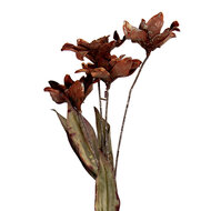 Clayre &amp; Eef | Decoratie tak met bloemen Oranje Groen 8x5x60 cm | 6PL0403O