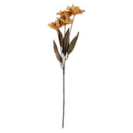 Clayre & Eef | Decoratie tak met bloemen Oranje Groen 8x5x60 cm | 6PL0403Y