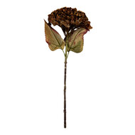 Clayre & Eef | Decoratie tak met bloemen Bruin Groen 15x15x47 cm | 6PL0404CH