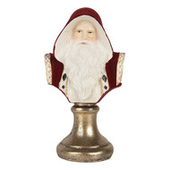 Clayre &amp; Eef | Kerstdecoratie Kerstman Rood Wit 9x7x15 cm | 6PR5537