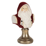 Clayre &amp; Eef | Kerstdecoratie Kerstman Rood Wit 9x7x15 cm | 6PR5537