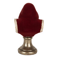 Clayre &amp; Eef | Kerstdecoratie Kerstman Rood Wit 9x7x15 cm | 6PR5537